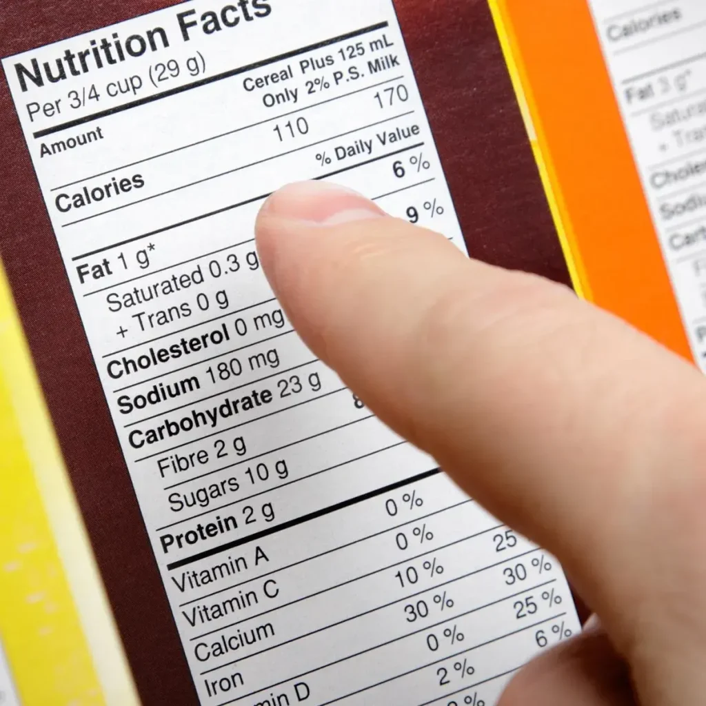 الملصق الغذائي